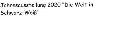 Jahresausstellung 2020 "Die Welt in Schwarz-Weiß“